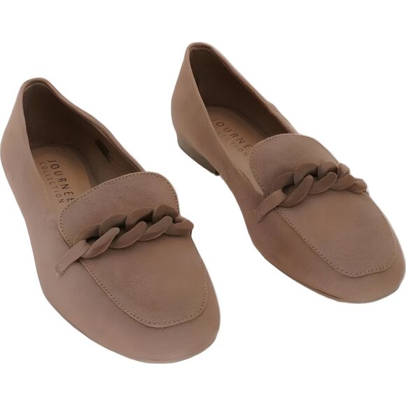 Journee Collection Cordwell Taupe Loafers for Women Size 10W - Picture 1 of 6